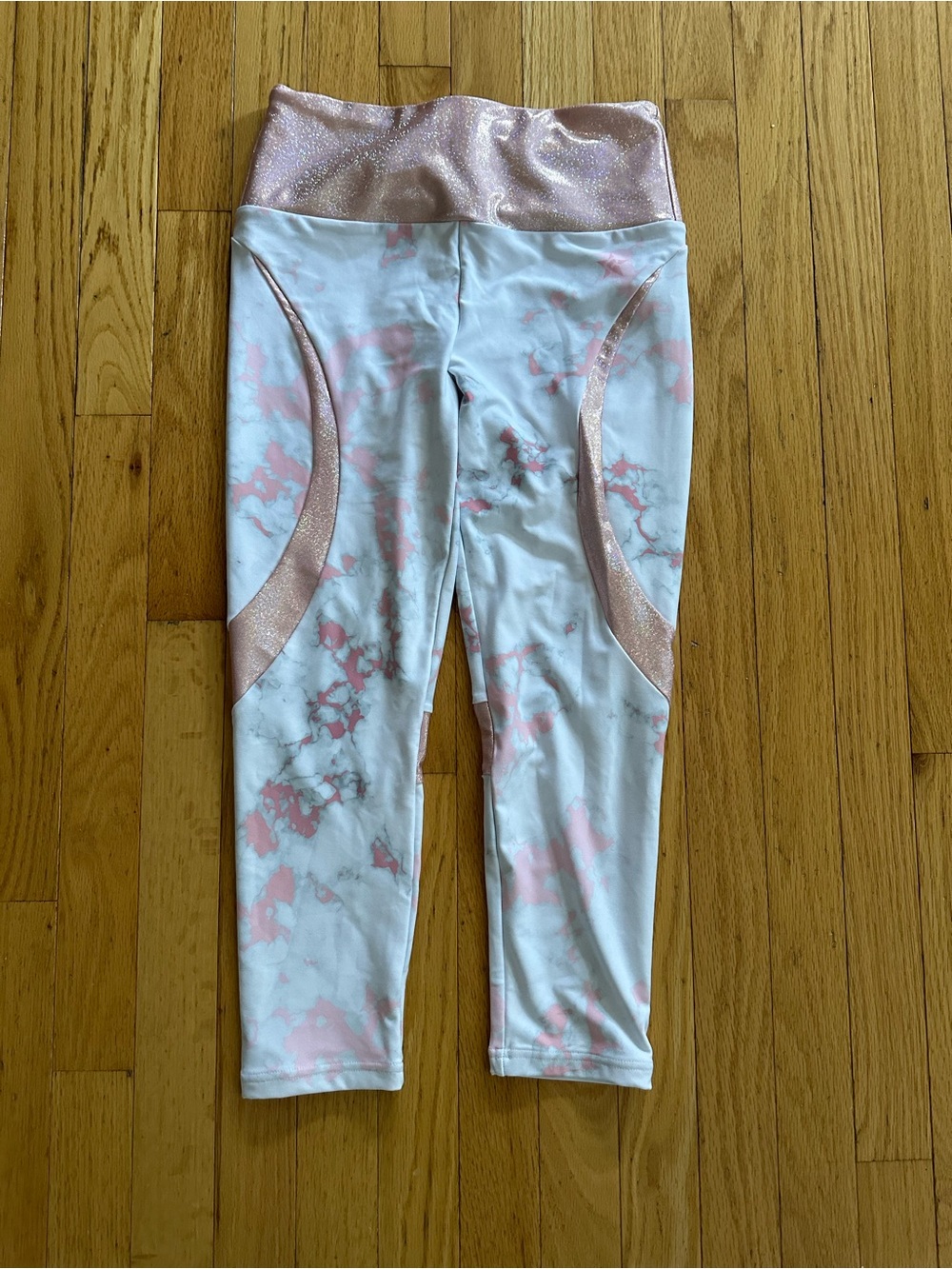 Rebel Athletic Capris with pink Holographic Waistband - various sizes